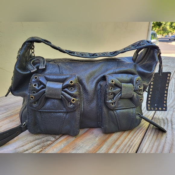 Betsey Johnson Vintage  Leather Handbag - Picture 1 of 12